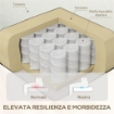 POLTRONA RECLINABILE MANUALMENTE A 60° EXTRA IMBOTTITA IN TESSUTO CON POGGIAPIEDI CREMA