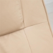 POLTRONA RELAX CON POUF POGGIAPIEDI RECLINABILE A 145° CON 10 PUNTI MASSAGGIO E TELECOMANDO IN FINTA PELLE CREMA