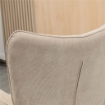 POLTRONA RELAX CON POUF POGGIAPIEDI IN VELLUTO A COSTINE CON SCHIENALE ALTO E BRACCIOLI BEIGE
