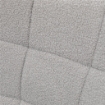 POLTRONA A DONDOLO IMBOTTITA IN LEGNO E ACCIAIO CON RIVESTIMENTO BOUCLÚ 71X98X101 CM GRIGIO
