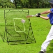REBOUNDER PER CALCIO E BASEBALL PIEGHEVOLE CON ZONA DI PRECISIONE IN PE E METALLO 123X90X174 CM NERO