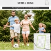 REBOUNDER PER CALCIO E BASEBALL PIEGHEVOLE CON ZONA DI PRECISIONE IN PE E METALLO 123X90X174 CM NERO