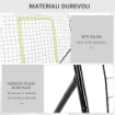 REBOUNDER PER CALCIO E BASEBALL PIEGHEVOLE CON ZONA DI PRECISIONE IN PE E METALLO 123X90X174 CM NERO