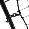 REBOUNDER PER CALCIO E BASEBALL PIEGHEVOLE CON ZONA DI PRECISIONE IN PE E METALLO 123X90X174 CM NERO
