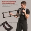 POWER TWISTER A 4 MOLLE CON RESISTENZA DA 10 A 80 KG IN ACCIAIO INOX 80X22X5 CM NERO