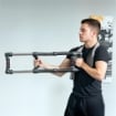 POWER TWISTER A 4 MOLLE CON RESISTENZA DA 10 A 80 KG IN ACCIAIO INOX 80X22X5 CM NERO