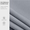 TENDA DA SOLE DA ESTERNO AVVOLGIBILE MANUALMENTE IN ALLUMINIO E POLIESTERE 2.5X2 M GRIGIO E BIANCO