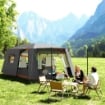 TENDA DA CAMPEGGIO PER 4-6 PERSONE CON 2 STANZE E VERANDA IMPERMEABILE E UPF 30+ BORSA DI TRASPORTO GRIGIO