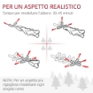 ALBERO DI NATALE INNEVATO CON 850 RAMI E DESIGN A SEZIONI IN PLASTICA E ACCIAIO  Ø 110X180 CM VERDE