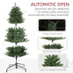 ALBERO DI NATALE ARTIFICIALE ALTO 180 CM CON 818 RAMI E BASE IN ACCIAIO PER INTERNI VERDE
