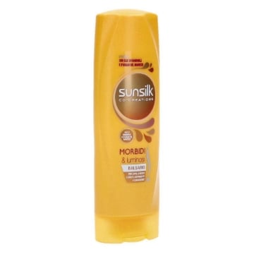 SUNSILK BALSAMO MORBIDI E LUMINOSI ANTICRESPO CAPELLI NON UNTI  ACTIVE-FUSION CON OLIO DI ARGAN E MANDORLE 200 ML