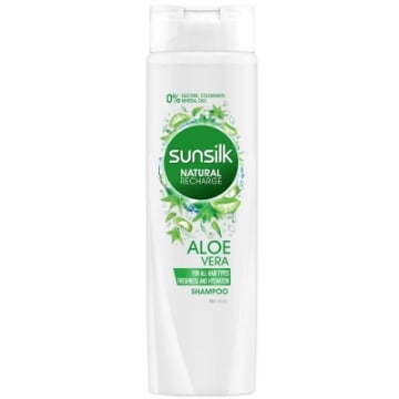 SUNSILK RICARICA NATURALE SHAMPOO CON ALOE VERA PER TUTTI I TIPI DI CAPELLI 0% SILICONE 250 ML