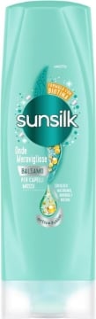 SUNSILK BALSAMO ONDE MERAVIGLIOSE PER CAPELLI MOSSI FOMULA CON BIOTINA OLI DI MACADAMIA E ARGININA 250 ML OKX