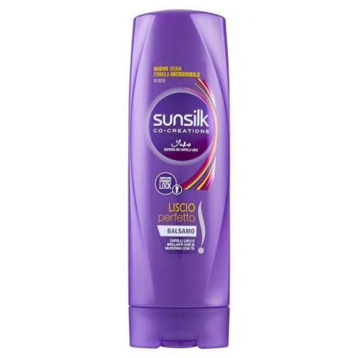 SUNSILK BALSAMO LISCIO PERFETTO PER CAPELLI LISCI FORMULA CON BIOTINA OLIO DI ARGAN E PROTEINE DELLA SETA 250 ML OKX