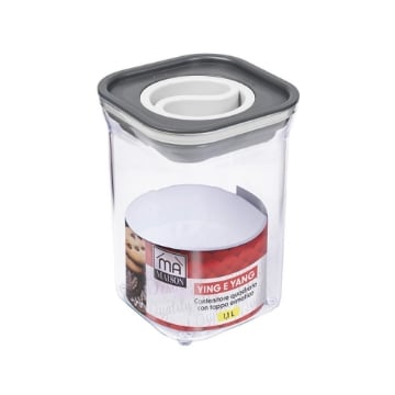 MA MAISON YIN E YANG CONTENITORE QUADRATO CON TAPPO ERMETICO COLORI ASSORTITI 1,1 LT