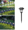 HIG TECH FARETTI SEGNAPASSI A RICARICA SOLARE CON LED DIAMETRO 9X34H CM INSERIMENTO NEL TERRENO DURATA 8 ORE COLORE NERO OKX