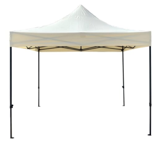MA MAISON GAZEBO PIEGHEVOLE PREMIUM 3X3 MT ECRÙ GAMBE ESAGONALI ALTEZZA LIBERA 190 CM FUNZIONE ANTIVENTO E IMPERMEABILE OKX