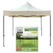 MA MAISON GAZEBO PIEGHEVOLE PREMIUM 3X3 MT ECRÙ GAMBE ESAGONALI ALTEZZA LIBERA 190 CM FUNZIONE ANTIVENTO E IMPERMEABILE OKX
