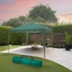 MAURY'S GAZEBO PIEGHEVOLE QUADRATO 3 X 3 MT IN COLORE VERDE CON SACCA