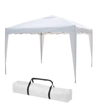MAURY'S GAZEBO PIEGHEVOLE 3 X 3 MT IN COLORE BIANCO CON SACCA