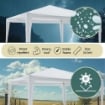 MAURY'S GAZEBO PIEGHEVOLE 3 X 3 MT IN COLORE BIANCO CON SACCA