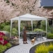 MAURY'S GAZEBO PIEGHEVOLE 3 X 3 MT IN COLORE BIANCO CON SACCA