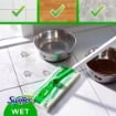 SWIFFER STARTER KIT SCOPA LAVAPAVIMENTI PER PAVIMENTI IN LEGNO E ALTRI MATERIALI -1 SCOPA + 6 PANNI LAVAPAVIMENTI