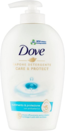 DOVE SAPONE LIQUIDO MANI DETERGENTE IDRATANTE RIMUOVE SPORCO E BATTERI +5 AGENTI IDRATANTI BIODEGRADABILE  250 ML OKX