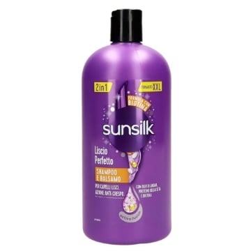 SUNSILK SHAMPOO E BALSAMO 2IN1 LISCIO PERFETTO 810 ML AZIONE ANTICRESPO CON OLIO DI ARGAN E BIOTINA OKX