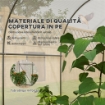 SERRA A TUNNEL PER GIARDINO CON 6 FINESTRE E PORTA A RULLO IN ACCIAIO E PE 3.5X3X2 M BIANCO
