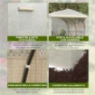 SERRA A TUNNEL PER GIARDINO CON 6 FINESTRE E PORTA A RULLO IN ACCIAIO E PE 3.5X3X2 M BIANCO