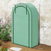 SERRA A PARETE A 4 LIVELLI CON PORTA A CERNIERA IN ACCIAIO E PE 100X45X160 CM VERDE
