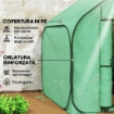 SERRA A CASETTA PIEGHEVOLE CON INGRESSO A CERNIERA IN ACCIAIO E PE 150X148X148 CM VERDE
