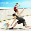 RACCHETTA PADEL IN FIBRA DI CARBONIO CON IMPUGNATURA ANTISCIVOLO E BORSA DI TRASPORTO GIALLO