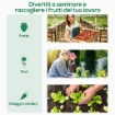 SERRA DA GIARDINO CON PORTA AVVOLGIBILE E BORDI ESTESI IN ACCIAIO E PE 200X76X168 CM BIANCO