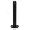 VENTILATORE A TORRE 45W A 4 MODALITÀ E 3 VELOCITÀ CON TIMER DA 12H IN ABS Ø31.5X96 CM NERO