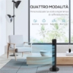 VENTILATORE A TORRE 45W A 4 MODALITÀ E 3 VELOCITÀ CON TIMER DA 12H IN ABS Ø31.5X96 CM NERO