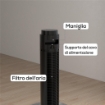 VENTILATORE A TORRE 45W A 4 MODALITÀ E 3 VELOCITÀ CON TIMER DA 12H IN ABS Ø31.5X96 CM NERO