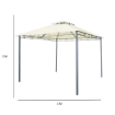 MA MAISON GAZEBO PIRAMIDE COPERTURA IN POLESTERE STRUTTURA IN METALLO VERNICIATO IN POLVERE 3X3 MT 