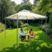 MA MAISON GAZEBO PIRAMIDE COPERTURA IN POLESTERE STRUTTURA IN METALLO VERNICIATO IN POLVERE 3X3 MT 