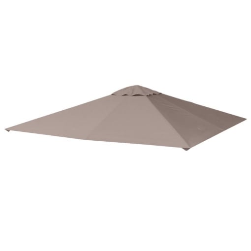 TETTO DI RICAMBIO PER GAZEBO 3X3M IN POLIESTERE CON PRESE D'ARIA E FORI DI DRENAGGIO BEIGE
