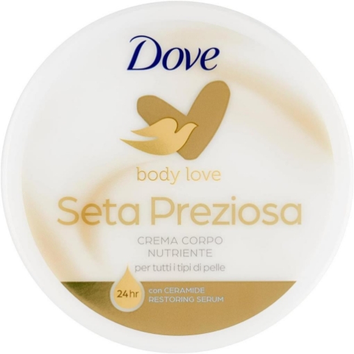 DOVE CREMA CORPO SETA PREZIOSA NUTRIENTE PER TUTTI I TIPI DI PELLE EFFETTO SETA PER 24H 300 ML OKX
