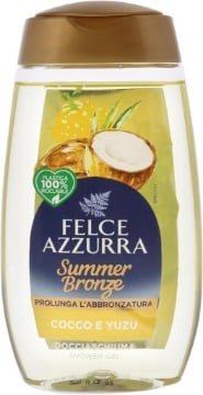 FELCE AZZURRA DOCCIASCHIUMA SUMMERBRONZE PROLUNGA L'ABBRONZATURA CON COCCO E YUZU 250 ML OKX