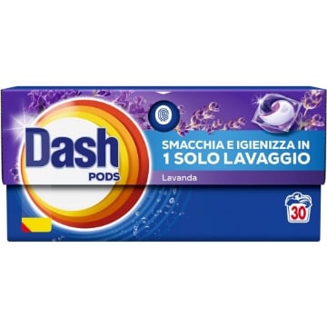 DASH ECODOSI LAVANDA DETERSIVO BUCATO LAVATRICE SMACCHIA E IGIENIZZA FRAGRANZA LAVANDA 30 LAVAGGI 588 G OKX