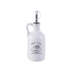 OLIERA AURA CON MANICO PRATICO E TAPPO IN PLASTICA CON SCRITTE E DECORI COLORE BIANCO 270 CC OKX