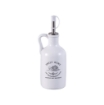 OLIERA AURA CON MANICO PRATICO E TAPPO IN PLASTICA CON SCRITTE E DECORI COLORE BIANCO 270 CC OKX