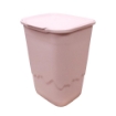 CONTENITORE MONTE BIANCO MULTIUSO CON RILIEVO E FANTASIA IN COLORAZIONE ROSA 50LT 40X36X54 CM 