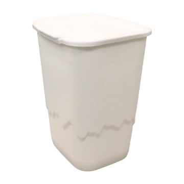 CONTENITORE MONTE BIANCO MULTIUSO CON RILIEVO E FANTASIA IN COLORAZIONE BIANCA 50LT 40X36X54 CM 