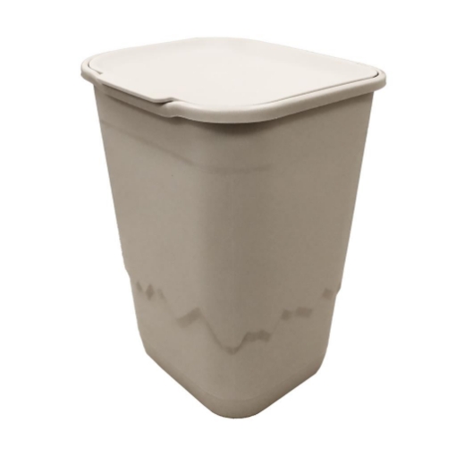 CONTENITORE MONTE BIANCO MULTIUSO CON RILIEVO E FANTASIA IN COLORAZIONE TORTORA 50LT 40X36X54 CM 
