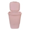 CONTENITORE MONTE BIANCO MULTIUSO CON RILIEVO E FANTASIA IN COLORAZIONE ROSA 50LT 40X36X54 CM 